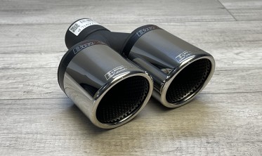 Насадка глушителя Buzzer ZZ2x91L двойная круглая по 90 мм фото