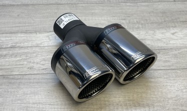 Насадка глушителя Buzzer ZZ2x91L двойная круглая по 90 мм фото