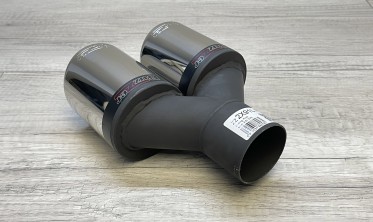 Насадка глушителя Buzzer ZZ2x91L двойная круглая по 90 мм фото