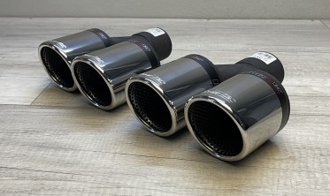 Насадка глушителя Buzzer ZZ2x91L двойная круглая по 90 мм фото