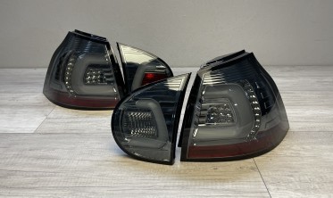 LED BAR тоновані ліхтарі задні з діодами VW Golf 5 фото