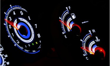 Тюнинг накладки на шкалы приборов Toyota Supra вар. 1 фото