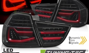 Темні діодні ліхтарі задні BMW 3 sedan E90 LCI 2009-2011 led bar фото