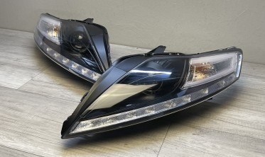 Чорні фари передні Ford Mondeo 4 (2007-2010) з Led поворотами фото