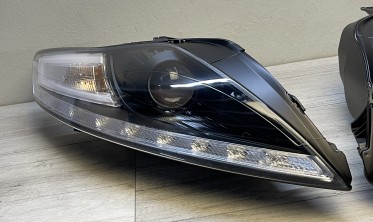 Чорні фари передні Ford Mondeo 4 (2007-2010) з Led поворотами фото