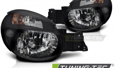 Передні фари галогенові Subaru Impreza MK2 GD 2000-2003 чорні фото