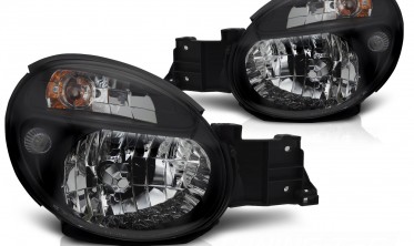 Передні фари галогенові Subaru Impreza MK2 GD 2000-2003 чорні фото