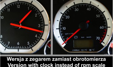 Тюнінгові накладки на шкали приладів Volkswagen Golf 3, Vento, Jetta 3, Polo 6N вар. 1 фото