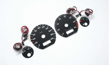 Плазмові вставки в щиток приладів Volkswagen Golf 3, Vento, Jetta 3, Polo 6N вар. 3 фото