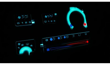 Плазменные вставки в панель управления отопителем Volkswagen T4 фото