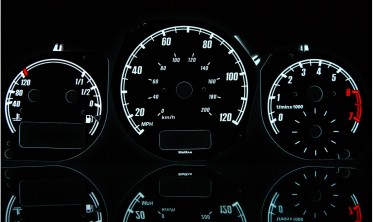 Плазменные накладки на шкалы приборов Volkswagen LT 1997-2004 вар.1  фото