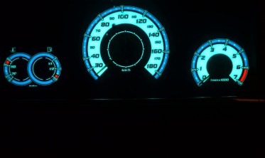 Тюнінг накладки (вставки) в щиток приладів Volkswagen LT 1997-2004 версія з тахографом фото