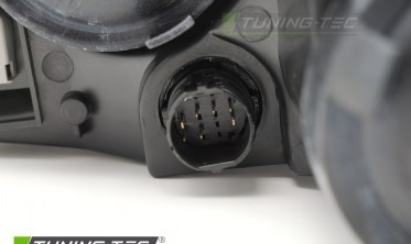 Передні фари галогенові Fiat Punto 2 FL 2003-2007 чорні фото