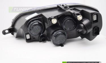 Передні фари галогенові Fiat Punto 2 FL 2003-2007 чорні фото