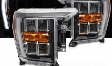 Лед фары передние Ford F150 MK14 2020-2023 тюнинг оптика с ДХО фото