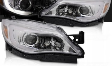 Передні тюнінг фари Subaru WRX 2008-2014 оптика з діодами фото