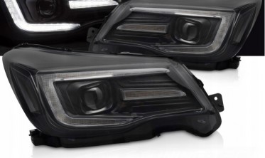 Передние фары под ксенон Subaru Forester 4 13-18 led оптика тюнинг фото