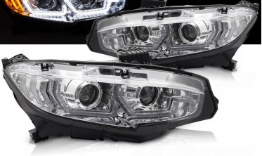 Тюнінг фари передні Honda Civic MK10 оптика з діодами фото
