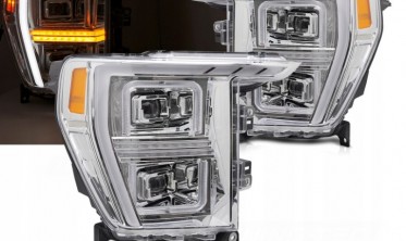 Передние тюнинг фары full led Ford F150 MK14 2020-2023 фото