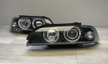 Фары передние BMW E39 Depo с кольцами Angel Eyes фото