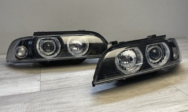 Фары передние BMW E39 Depo с кольцами Angel Eyes фото