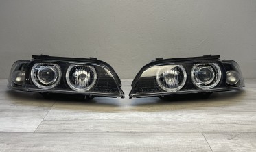 Фары передние BMW E39 Depo с кольцами Angel Eyes фото