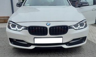 Чорні фари передні BMW F30/F31 дорестайл з діодними ДХО фото