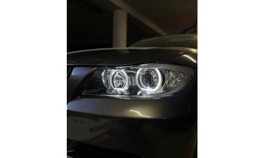 Фары передние BMW E90, E91 с Led кольцами Angel eyes фото