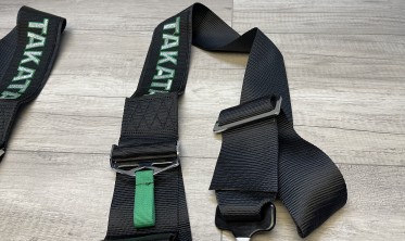 Спортивные ремни безопасности 4 точки, 3 дюйма, стиль Takata черные фото