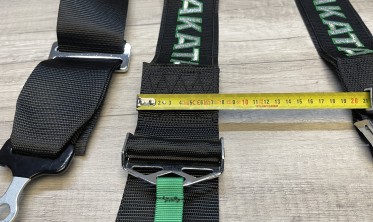 Спортивные ремни безопасности 4 точки, 3 дюйма, стиль Takata черные фото