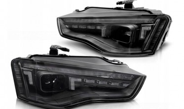 Фары передние диодные для Audi A5 рестайл с линзами lull led фото