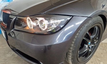 Передние фары BMW 3 седан E90, универсал E91 дорестайл с диодными поворотами фото