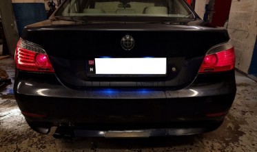 Тюнінгові лед ліхтарі задні BMW 5 седан E60 фото