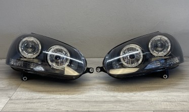 Фари передні Depo з лінзами і кільцями VW Golf 5 / Jetta фото