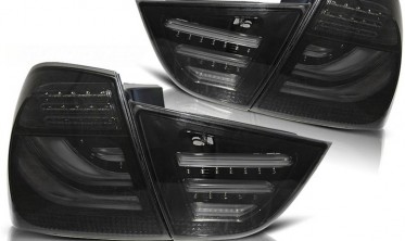 Тонированные фонари задние с диодами BMW 3 E90 2009-2011 фото