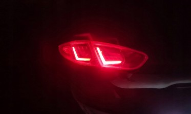 Красные фонари задние LED BAR SEAT LEON 2 рестайл фото