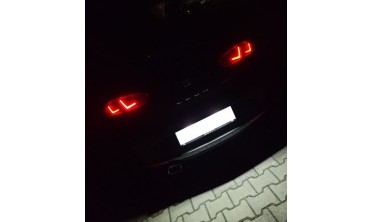 Красные фонари задние LED BAR SEAT LEON 2 рестайл фото