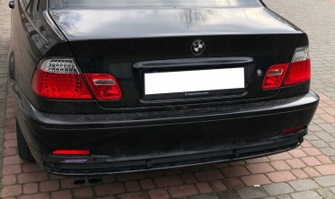 Тюнинговые светодиодные фонари BMW E46 coupe дорестайл red white фото