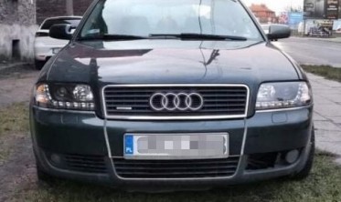 Фары передние тюнинговые Audi A6 C5 97-01 со светодиодами, черные фото