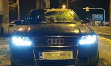Фары передние тюнинговые Audi A6 C5 97-01 со светодиодами, черные фото