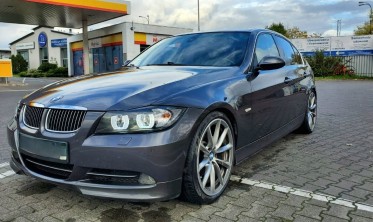 Линзованные фары передние BMW 3 E90 / E91 05-08 черные под ксенон фото