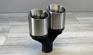 Насадка на глушник подвійна Buzzer ZZ2X105LS (матова) фото