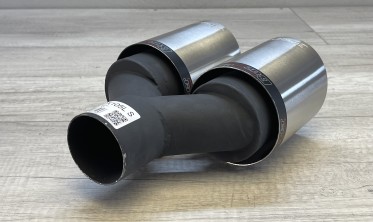 Насадка на глушник подвійна Buzzer ZZ2X105LS (матова) фото