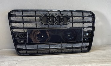 Решітка радіатора Audi A8 D4 в стилі W12 чорна фото