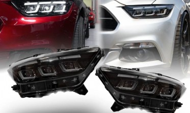 Передние фары Ford Mustang S650 (2015-2017) Style Full LED фото