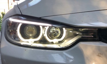 Фари передні тюнінгові BMW F30 / F31 з LED кільцями  фото