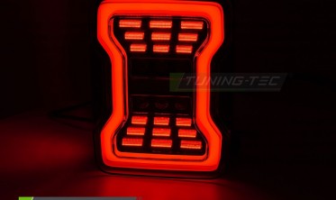 Задні діодні ліхтарі Chrysler Jeep Wrangler JK 07-18 чорні тюнінг стопи фото