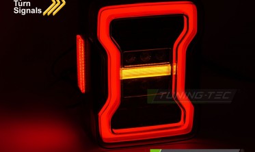 Задние тонированные фонари Jeep Wrangler JK 07-18 диодные стопы фото
