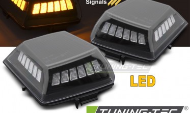 Led повороты на крыло Mercedes G-class W463 / W464 2018- черные динамические фото