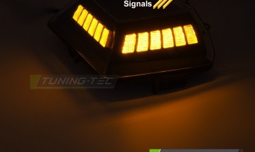 Led повороты на крыло Mercedes G-class W463 / W464 2018- черные динамические фото